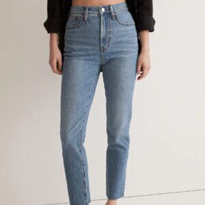 Madewell The Perfect Vintage Jean Size 28 Blue Earlside Wash Raw Hem